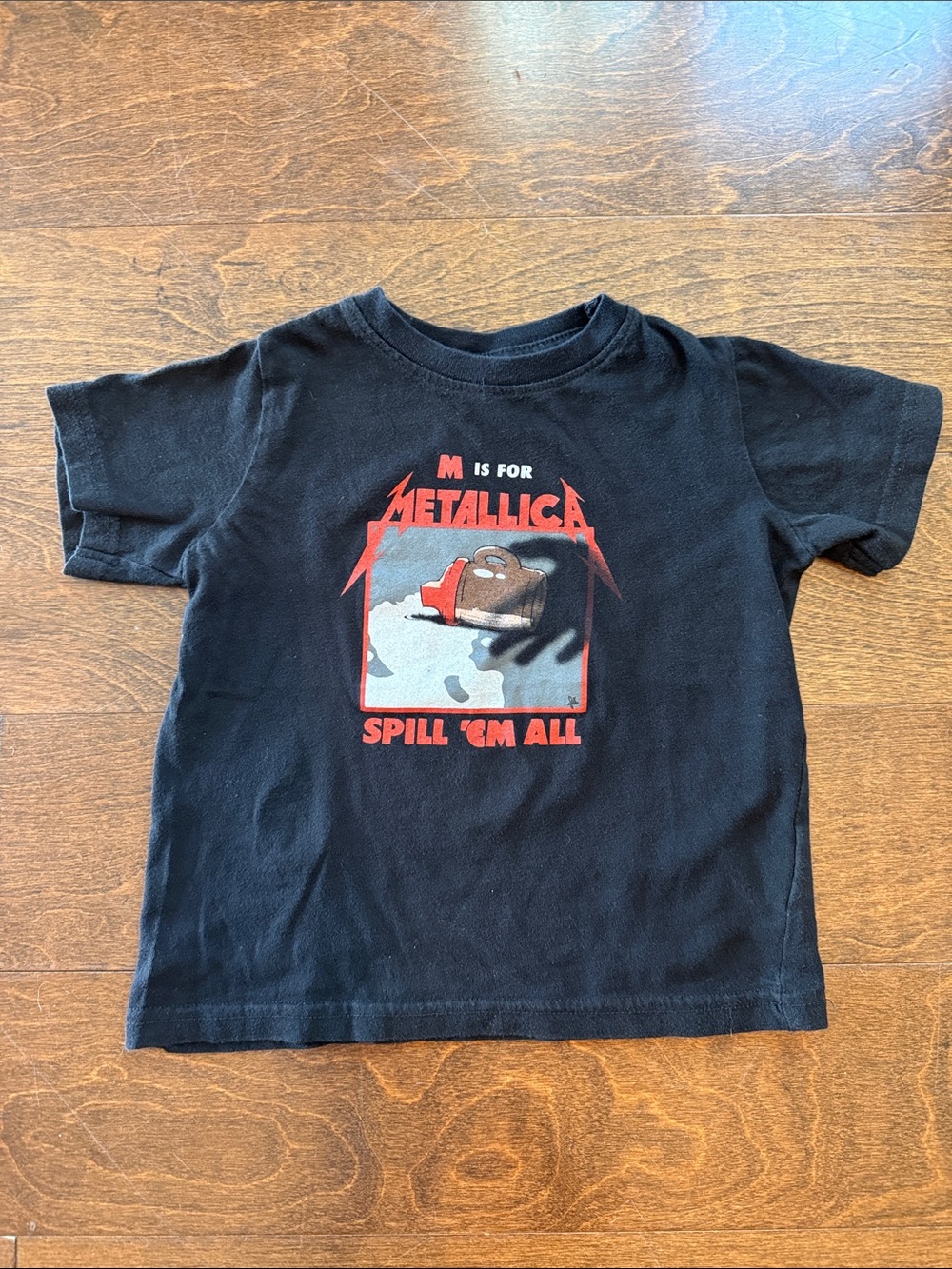 Metallica  'Spill 'Em All' Black Graphic T-Shirt - Toddler